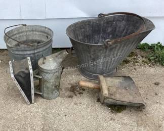Buckets, Bee Smoker, Scoop