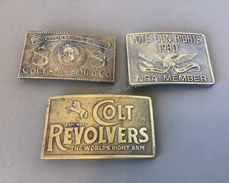 Colt belt buckles