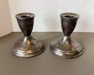 Sterling candle holders