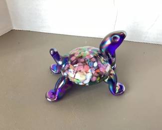 Gibson Art Glass Turtle