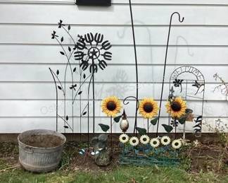 Yard decor, shepherd hooks