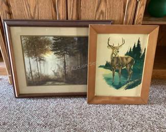 Deer pictures (one on right is metal)