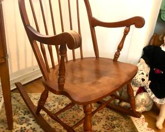 Tell City Maple Childs Windsor Rocking Chair
