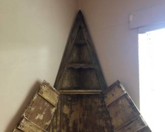 Inside of knick knack shelf