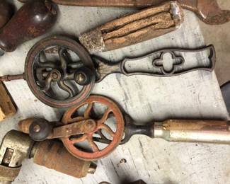 Vintage hand drills