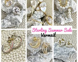 STERLING SUMMER SALE on Select jewelry pieces as shown in the above images.
Earrings • Necklaces • Rings • Pendants