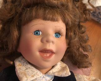 Close up of collectible doll