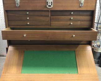 Close up of tool cabinet
