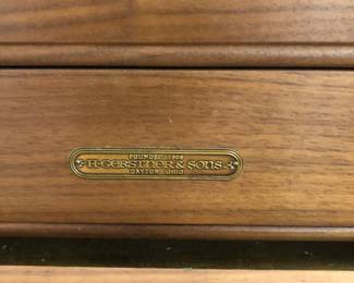 H. Gerstner & Sons name plate on cabinet