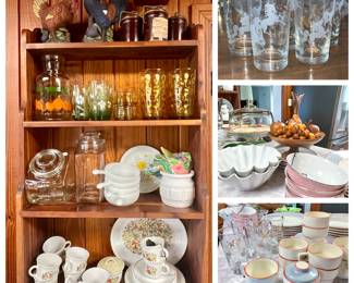 Wonderful selection of various everyday China, Ironstone, and kitchen items