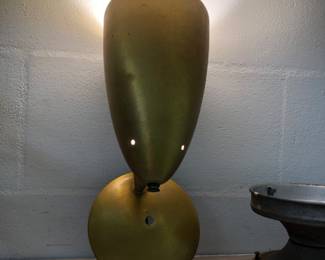 1950s Vintage Atomic aluminum wall light