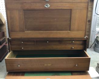 Close up of tool cabinet