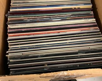 Hundreds of Vinyls and 45s
