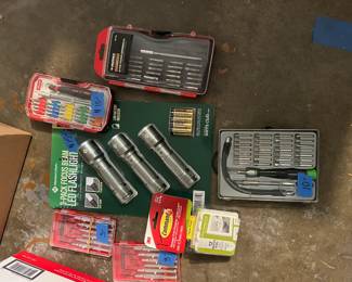 Multiple Drill Bit and other tool sets.