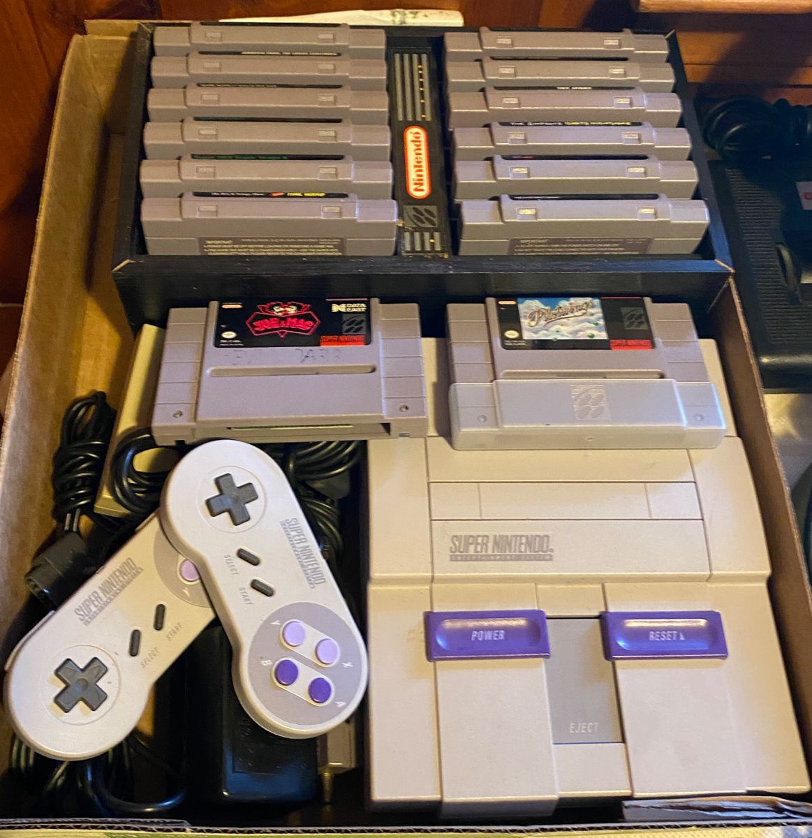 Super Nintendo System with Games (Sold as Group)