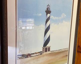 Jim Hays "The Guardian" Signed Lighthouse Print