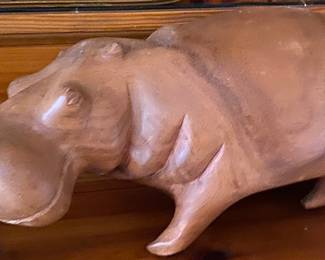 Wooden Hippopotamus