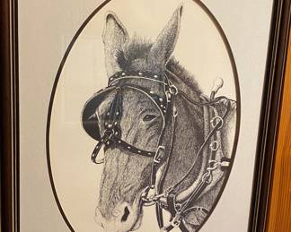 Mule Print by Richard Newton