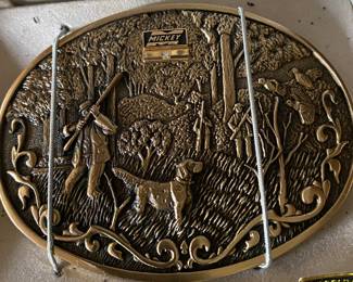 Hunting Scene Belt Buckle (Mickey Body Service Award)