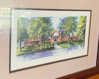 Small Signed Print of Archdale Elementary School