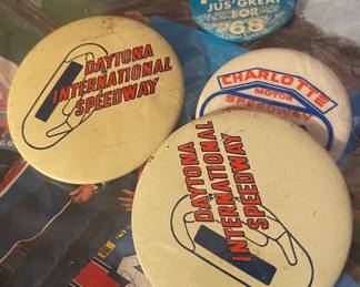 Vintage Racing Pinback Buttons