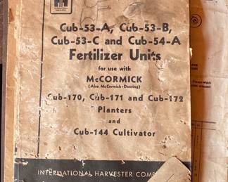 Vintage Cub Tractor Manuals