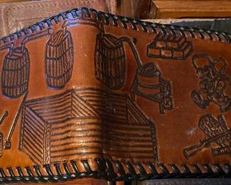 Vintage Leather Moonshine/Hillbilly Wallet