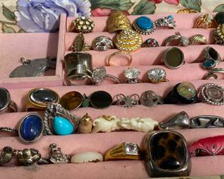 Assorted Costume Jewelry Rings