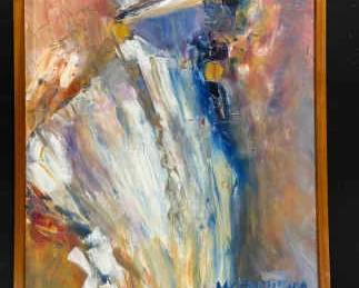 Original Signed Abstract Oil Painting