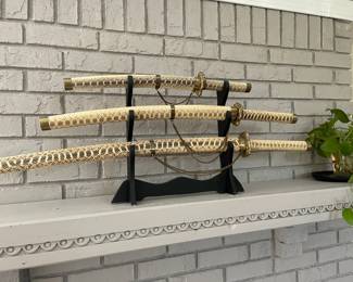 Reproduction Samurai swords. 