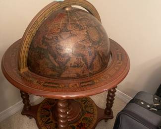Globe bar cart. 