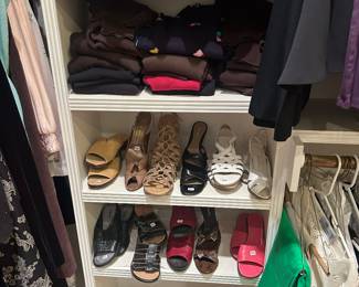 Name brand women’s size 7.5 shoes including Cole Haan, Talbot’s, Munro, Mephisto, Clark’s, Naturalizer, Bandolino, Bruno Magli, Amalfi, Van Eli.