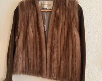 Vintage Mink 2 piece vest jacket