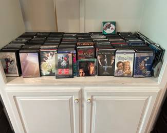 Tons and tons of DVD's and CD's