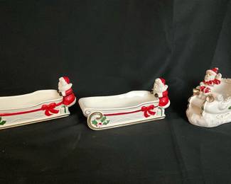Vintage Napco Santa And Friends