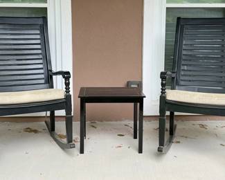 2 Rockers And A Side Table