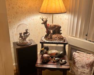 LENOX CLOCHE, DEER LAMP, DUCK DECOR