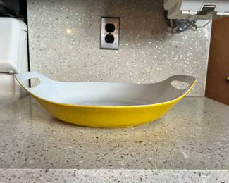 VINTAGE MCM COPCO PAELLA ENAMEL PAN-HEAVY