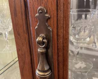 Curio case with interior lighting 80” x 28” x 18” $250 + tax
