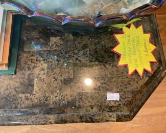 Wall mounted marble entry table 32” x 46”x18” $250 + tax