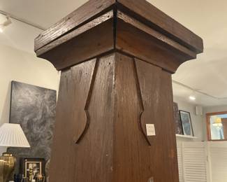 Antique wooden pillar 81” x 11.5” x 11.5” $50 + tax