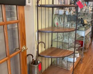 Corner shelving unit 78” x 27”x 19” $100 + tax