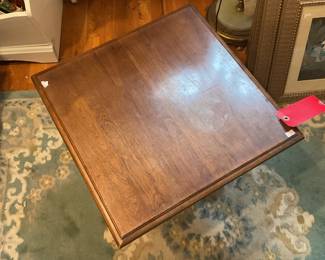 Wooden side table 17” x 20” x 20” $25 + tax