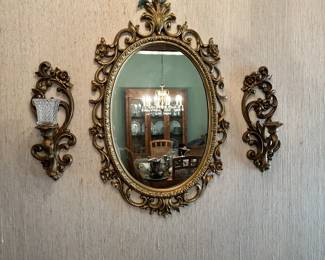 Mirror and Candleholders