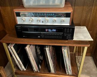 Tuner with Speakers, Multi CD Player, Albums, Cassettes