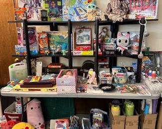 Toys, Games, Dolls, Craft and Art items, etc.