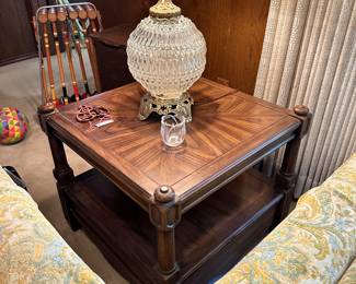 End Table, Crystal MCM Lamp