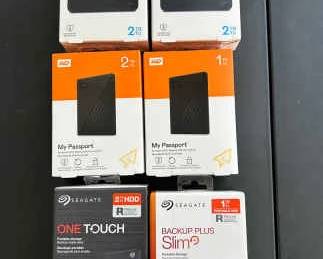 Lot Of External Hard Drives Western Digital Seagate