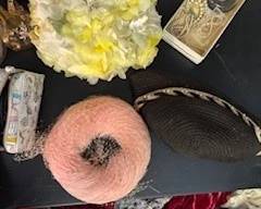hats, costume jewelry