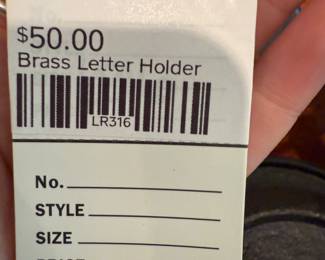 Brass Letter Holder